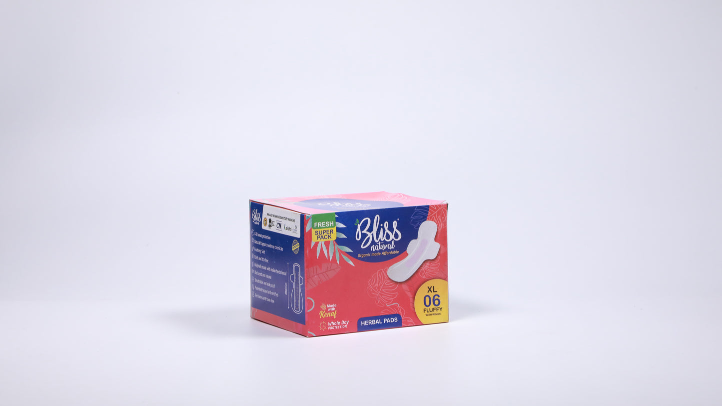 Bliss Natural Sanitary Pads (6 Pads)
