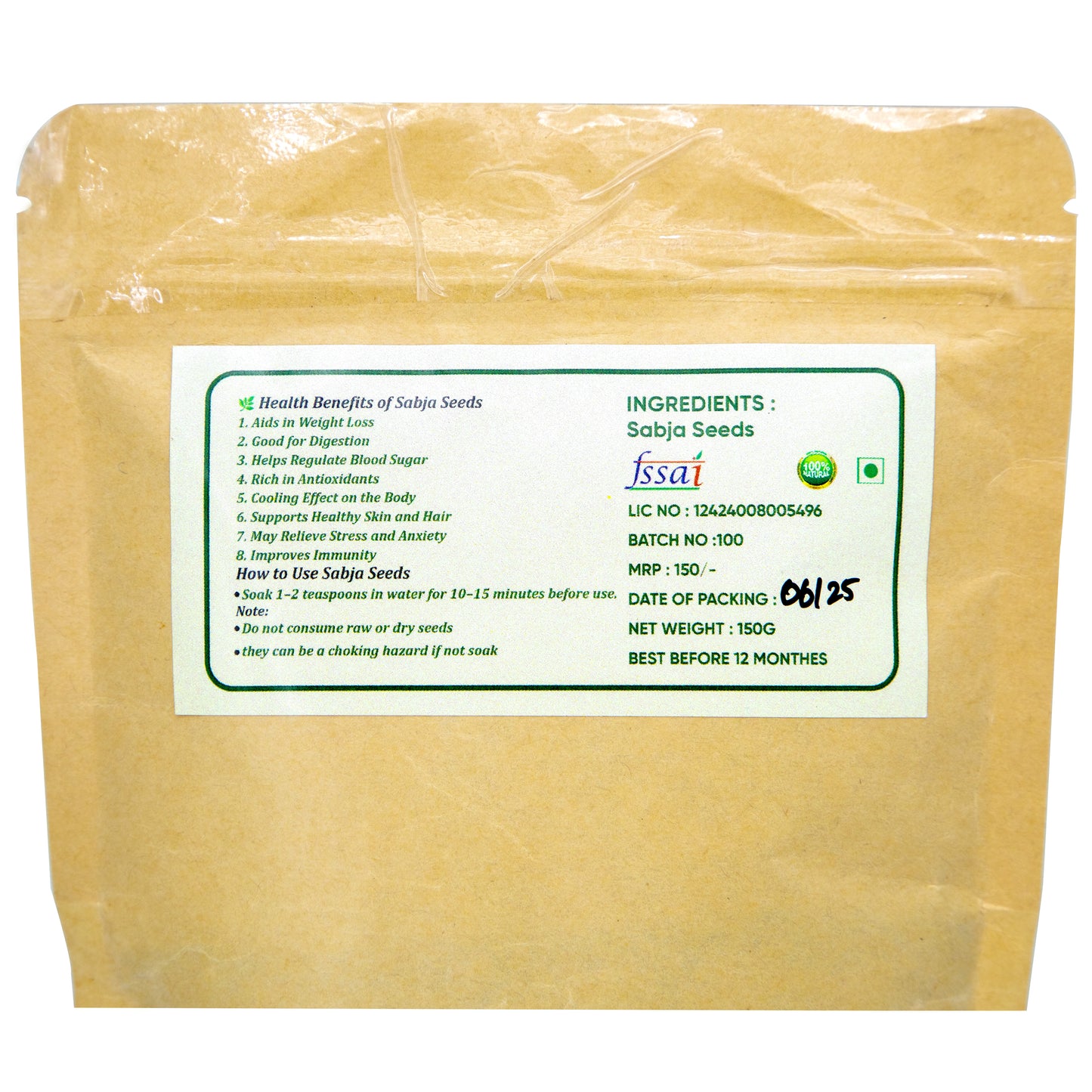 Sabja Seed (150g)